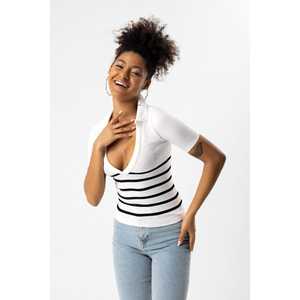 Camiseta de Manga Corta con Cuello Polo sin Costuras - Product Image 3