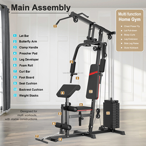 Nouvel équipement multifonctionnel <span class=keywords><strong>de</strong></span> musculation 2026 – Machine <span class=keywords><strong>de</strong></span> gym portable pour <span class=keywords><strong>la</strong></span> maison avec blocs <span class=keywords><strong>de</strong></span> poids <span class=keywords><strong>de</strong></span> 45 kg - Product Image 4