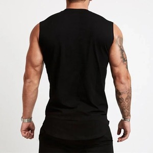 Débardeur surdimensionné personnalisé de haute qualité pour hommes, t-shirt sans manches décontracté, respirant et lavé - Product Image 3