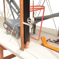 Maquette OMH 1903 Wright Brother Flyer à l'échelle 1:5, style nautique, en bois de cèdre peint, forme personnalisée, décoration de table, artisanat pour la maison