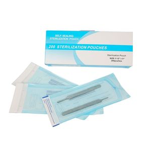 Bolsas de Sellado Manual para Clínica y Salón, Empaque de Esterilización Dental para Autoclave, Material de Papel y Plástico EO, Acero Inoxidable - Product Image 5