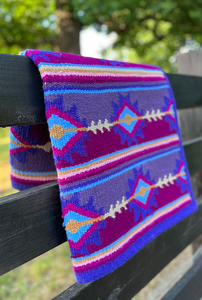 Western Show Horse Saddle Blanket Diseño de Nueva Zelanda Manta de sillín de lana hecha a mano Top Wool Saddle Pad Size - Product Image 4