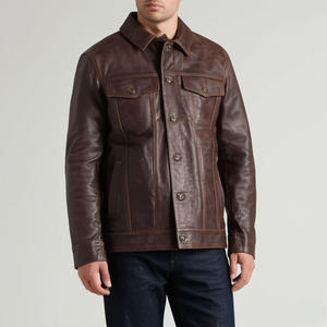 Veste en cuir pour homme, best-seller, différentes couleurs disponibles au meilleur prix, veste d'hiver en cuir pour homme - Product Image 5