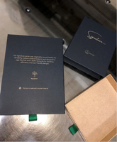Emballage écologique de marque privée, boîte de portefeuille commerciale personnalisée, matériau recyclable, boîte-cadeau avec extracteur de ruban