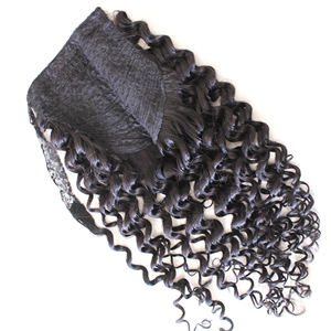 Queue de cheval de cheveux humains enveloppante vietnamienne, extensions de cheveux de qualité supérieure à double tirage naturel - Product Image 5