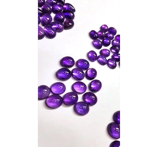 Améthyste naturelle 9x7 10x8 11x9 12x10 14x10 16x12mm ovale 8x6 10x7 12x8 14x10mm poire 8mm 9mm cabochon rond 952 Cts Lot US $122 - Product Image 4