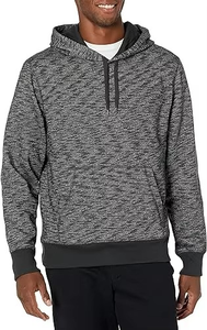 Sudadera con Capucha de Invierno para Hombre, Negra y Blanca, con Bordado de Ganchillo, Forro Polar Suave, Impermeable y Transpirable - Product Image 2