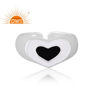 El mejor diseño de anillo esmaltado de Plata de Ley 925, joyería personalizada para mujer, regalo para ella - Product Image 3