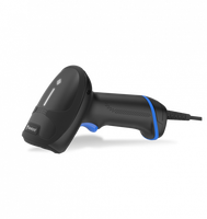 Lecteur de codes-barres filaire ergonomique 2D HR33 Marlin IP52 avec garantie de 5 ans, capteur mégapixels, éclairage LED, USB, pointeur laser, noir