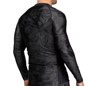 Custom Bjj Shirt <b>Surf</b> Polyester Rash Guard Long <b>Printed</b> Sleeve Sublimated Rash Guard Upf protection Uv Mma Rash Guard for Men - Product Image 4