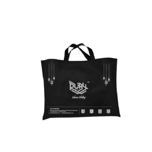 Venta al por mayor de bolsas de la compra con logotipo personalizado de microfibra con mango duradero reutilizable ecológico para el embalaje de regalos exportadores indios - Product Image 1