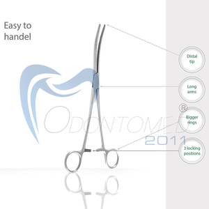 Pinzas Hemostáticas Curvas de Acero Inoxidable de Primera Calidad, Aprobadas por la CE, Odontomed2011 ODM-212, Garantía de 2 Años, Cirugía General - Product Image 6