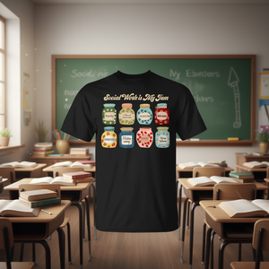 T-shirt per assistenti sociali scolastici 'Il lavoro sociale è la mia passione' per assistenti sociali ed educatori - Product Image 3