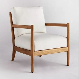 Escalera salón Club silla sofá Color lijado fino natural-Muebles de exterior o muebles de jardín de teca hechos en Indonesia - Product Image 5