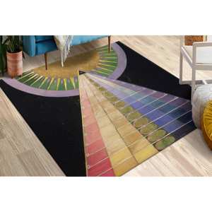 Alfombra Impresa Lavable a Máquina con Diseño de la Obra de Arte del Grupo X de Hilma af Klint, Alfombra Suave con Pelo - Product Image 4