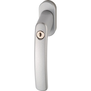 Manija de aluminio plateada ABUS FG200 S para muebles, pomo de cierre para ventana y AB208 - Product Image 1