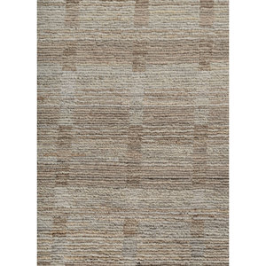 Alfombra de Lana con Patrón Geométrico Color Marfil, Tejida a Mano, Rectangular, para Decoración de Sala de Estar, Re-1594 - Product Image 3
