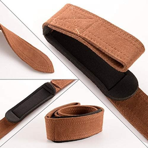 Sangles en cuir de levage lourd sur mesure en cuir véritable pour sangles de levage de musculation de levage de puissance - Product Image 3