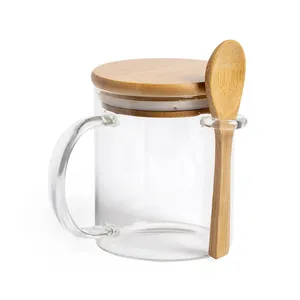 Tazza Personalizzata in Vetro e Bambù Cassibile, Gadget Personalizzati - Product Image 1