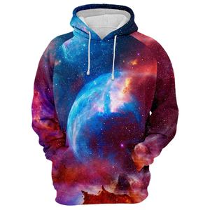 Sweat-shirt à capuche pour homme de haute qualité, manches longues, doublure en polaire, 100% polyester, nouvelle arrivée, imprimé numérique, prix de gros bon marché - Product Image 2