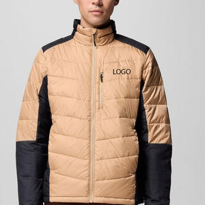 Dernières vestes matelassées pour hommes à prix bas, de haute qualité, avec blocs de couleur, vestes zippées, collection d'hiver pour hommes, veste douce et chaude - Product Image 1