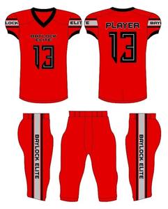 OEM de alta calidad 2025 uniforme de fútbol americano 100% poliéster equipo de color sólido uniforme de fútbol americano - Product Image 5