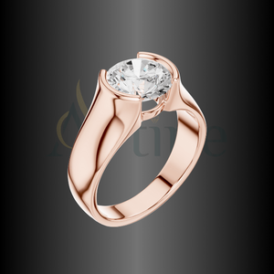 Anillo chapado en oro de lujo de 10K con círculos de perlas con piedra CZ - Product Image 1