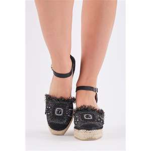 Alpargata cerrada con tacón de cuña alto - Product Image 5