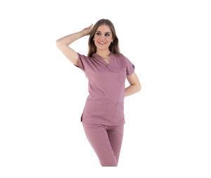 ชุดยูนิฟอร์มสครับสำหรับโรงพยาบาลสำหรับผู้หญิงชุดเครื่องแบบสครับทางการแพทย์ขนาดใหญ่แบบกำหนดเอง - Product Image 4