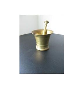 Mortero de latón de calidad estándar, herramienta de cocina de especias, trituradora médica, tazón, pieza sin pulir hecha a mano - Product Image 3