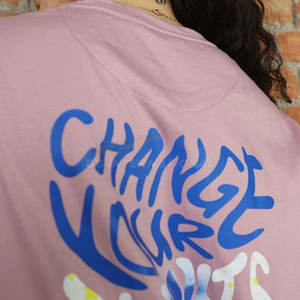 เสื้อยืดลำลองฤดูร้อนของผู้หญิงเสื้อยืดบ็อกซี่ระบายอากาศได้ดีน้ำหนักเบามีกระดุมพิมพ์ลายเป็นชั้นๆทันสมัย - Product Image 6