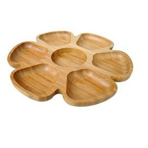 Elegante plato de madera pulida para aperitivos queso frutas postres y aperitivos en comedor moderno o cafetería - Product Image 4