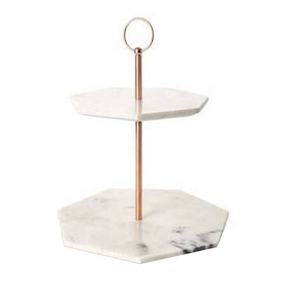 Indian Handicraft High Quality Best Quality <b>Marble</b> and Metal <b>Cake</b> <b>Stand</b> for Wedding and Home Decorative Item Metal Luxury Item - Product Image 4