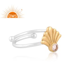 Haute qualité en argent Sterling fin cristal naturel Quartz pierres précieuses bague empilable bijoux personnalisés pour les femmes cadeau pour elle - Product Image 3