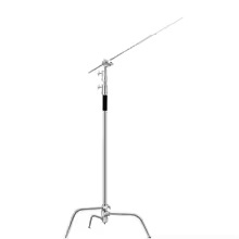 Supporto per Luci Fotografiche Tipo C in Acciaio Inox da 3,3 Metri, Supporto per Film e TV con Braccio Inclinabile Staccabile - Product Image 4