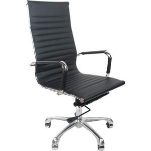 High Back PU Leather Executive Office <b>Desk</b> <b>Chair</b> Height Adjustable <b>Swivel</b> Ergonomic Conference Task <b>Chair</b> - Product Image 3