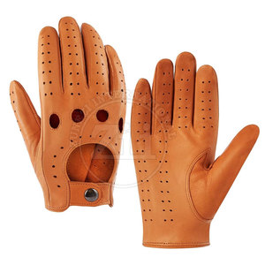 Guantes de Conducir de Cuero de Diseño Único con Logotipo Personalizado, Guantes Deportivos Casuales de Invierno, Resistentes al Viento, Unisex - Product Image 1