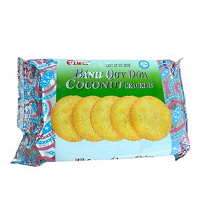 Craquelins de noix de coco croustillants – Ingrédients naturels, saveur côtière authentique 160g Snack rond Normes d'exportation Directement de l'usine - Product Image 2