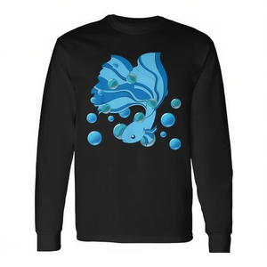 Camiseta de Manga Larga para Amantes de los Peces Betta, Producto Promocional para Acuarios de Agua Dulce - Product Image 2