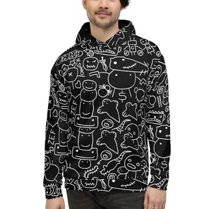 แจ็กเก็ตมีซิปมีฮู้ดฮิปฮอป Y2k สเวตเตอร์สไตล์สตรีทแบบสวมหัวทันสมัยสำหรับฤดูหนาวทำจากผ้าฝ้าย100% ที่กำหนดเองได้ - Product Image 2