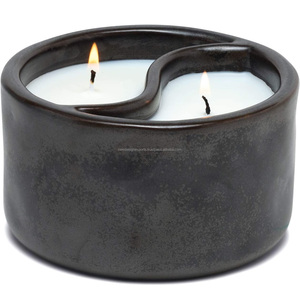 Lilin beraroma wadah logam Yin & Yang