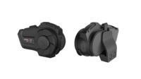 Casque Intercom Moto Crown Micro IP65 Qualcomm en Plastique ABS pour Casque de Moto, Portée 1200M, Connexion 2 Personnes, Utilisation 24/7
