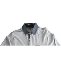 Chemise Homme 100% Coton à Poche, Rayures Plume Y/D, Manches Longues, Col Brodé Contrastant - Confortable et Élégante, Bangladesh