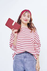 Estuche expositor informal con cierre de botón de PVC Muchu, color rojo, 33*27*12 cm - Product Image 5