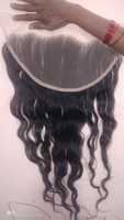 Closure 4x4-7x7 13x4/13x6 360 en cheveux humains 100% Remy indiens, double trame machine, dentelle transparente, perm possible