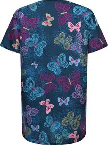 Uniforme de hospital personalizado para mujer al por mayor juego de exfoliante de higos de enfermería cuello vuelto con tubería blanca túnica de enfermera sanitaria - Product Image 2