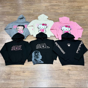 Ropa de calle estilo colección de invierno logotipo frontal patrón sólido Sudadera con capucha 2025 nueva llegada hombres cremallera completa serigrafía sudaderas con capucha de lana - Product Image 6