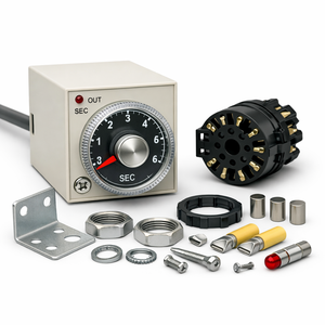 Relé de Retardo de Tiempo Analógico ATE1-M para Barra Colectora, Componente de Automatización Industrial - Product Image 2