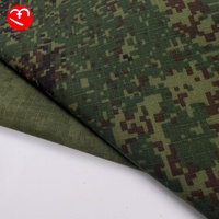 Stock Russe Petit Vert Hommes Camouflage Imprimé Tissu Nylon Coton Plaid Imperméable Ripstop Tissu pour Tactique Extérieur Chapeau