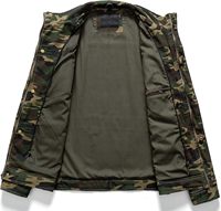 Nouvelle arrivée Veste en toile de coton rafraîchissante camouflage pour homme Lavée Coupe courte Streetwear Saison d'hiver Vestes pour hommes